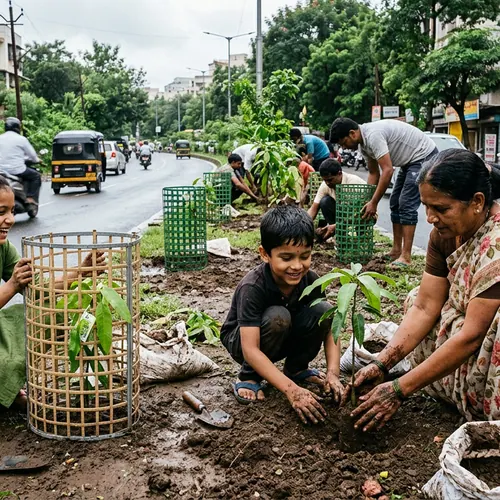 Monsoon tree plantation drive