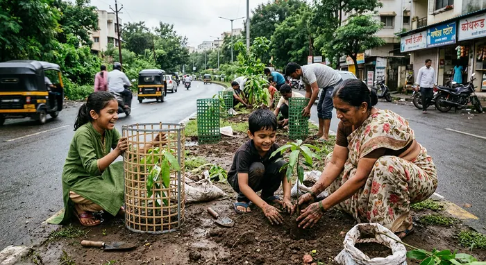 Monsoon tree plantation drive